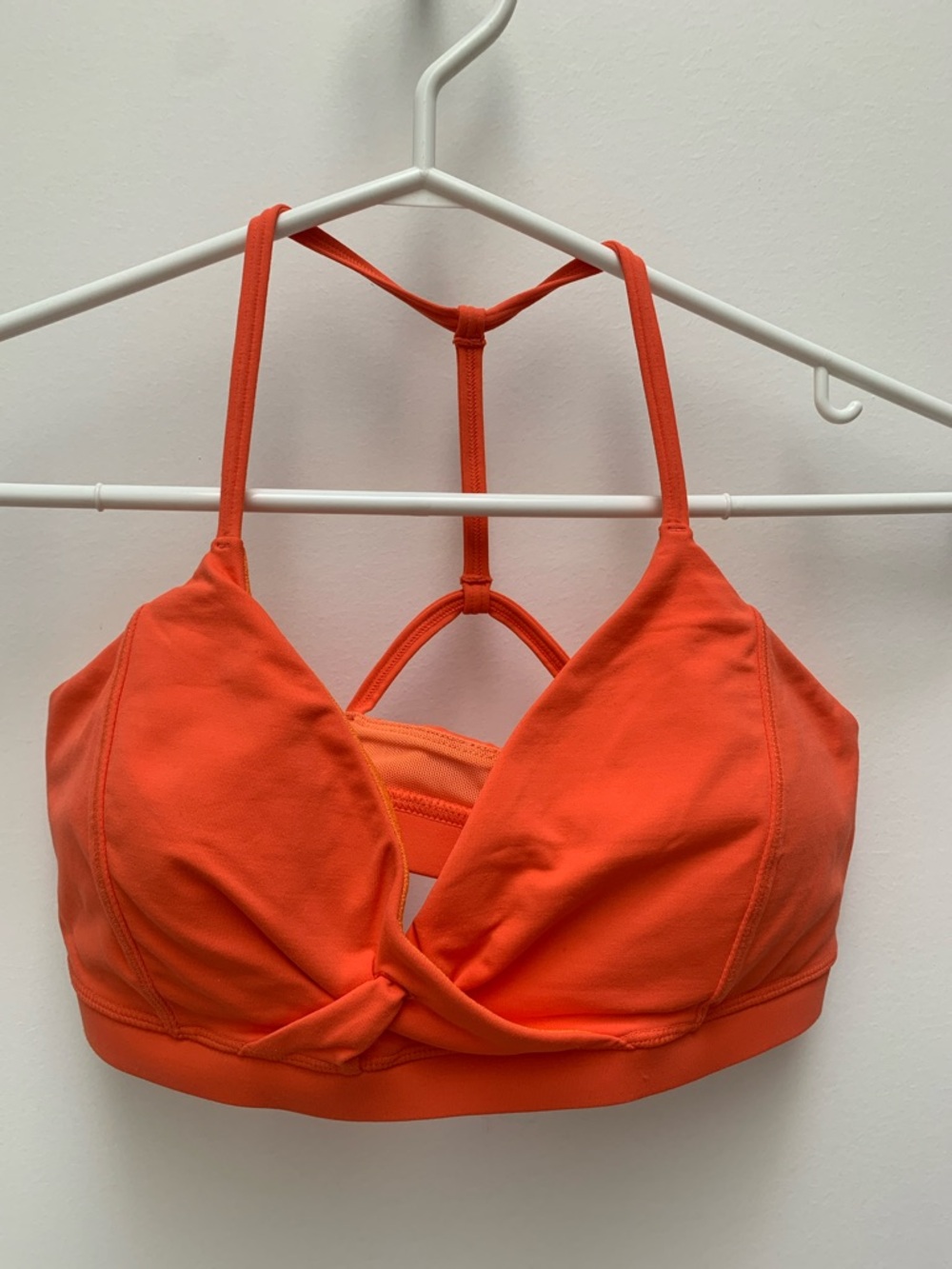 lululemon athletica Orange Strappy Sports Bra